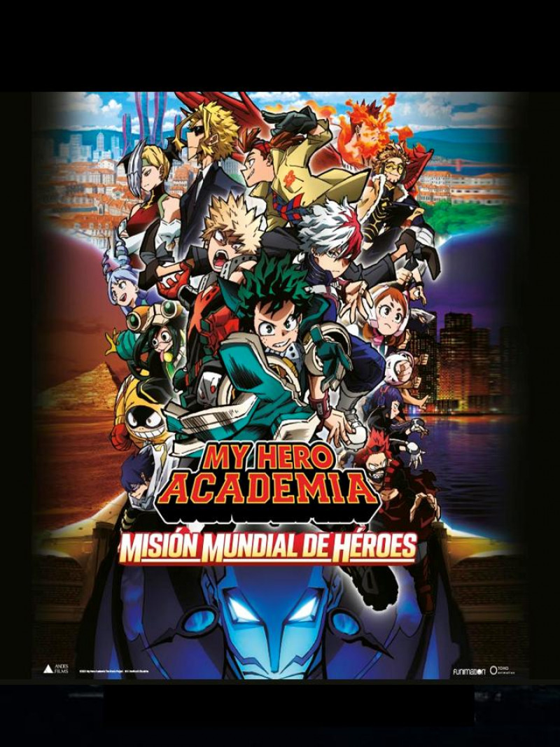 MY HERO ACADEMIA: WORLD HEROES MISSION: FRIDAY 14 AT 12:00 PM.  ENTRY WITH ENABLED MOBILITY PASS, MINSAL INSTRUCTION